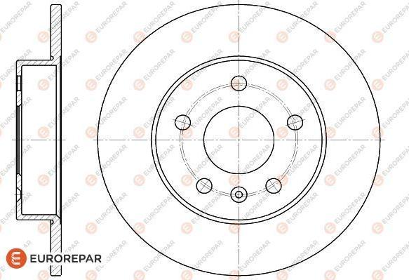 EUROREPAR 1618883180 - Brake Disc autospares.lv