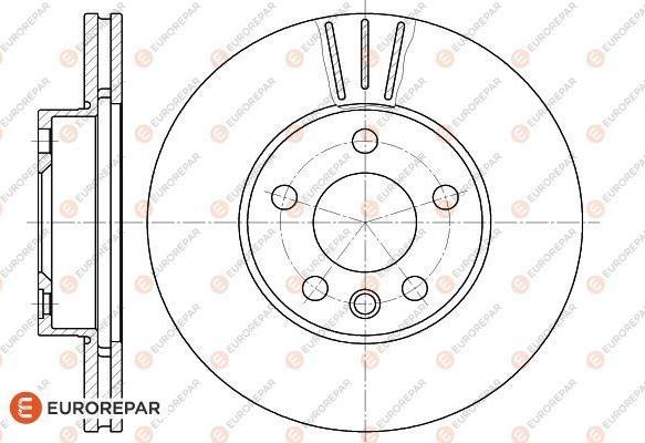 EUROREPAR 1618883280 - Brake Disc autospares.lv