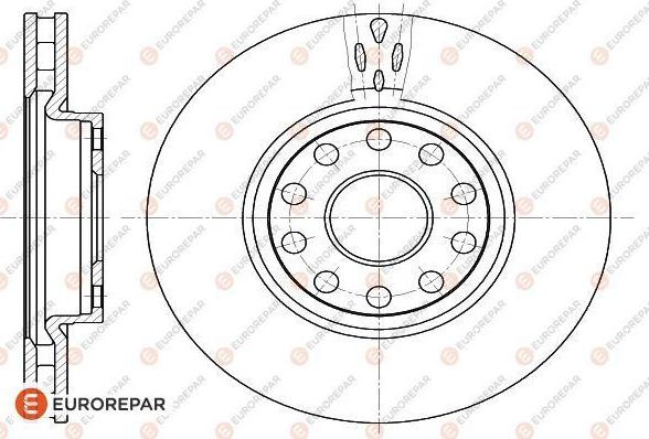 EUROREPAR 1618882580 - Brake Disc autospares.lv