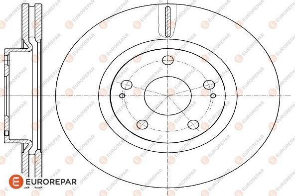 EUROREPAR 1618887580 - Brake Disc autospares.lv