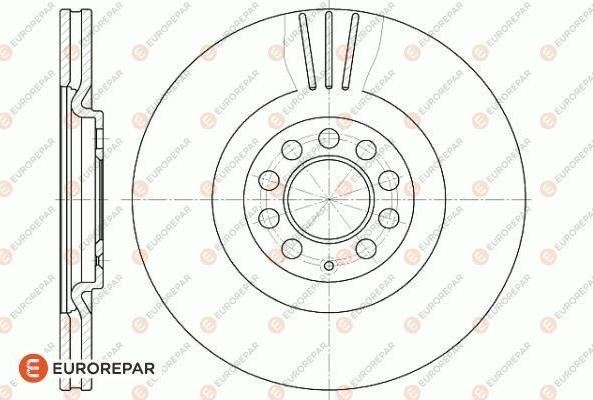 EUROREPAR 1618887180 - Brake Disc autospares.lv