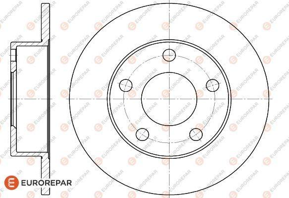 EUROREPAR 1618887280 - Brake Disc autospares.lv