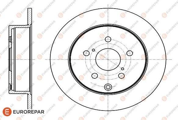 EUROREPAR 1618887780 - Brake Disc autospares.lv