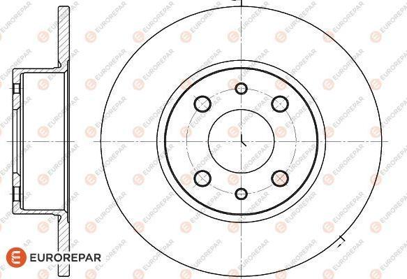 EUROREPAR 1618874480 - Brake Disc autospares.lv