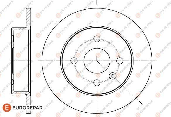 EUROREPAR 1618874780 - Brake Disc autospares.lv