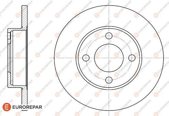 EUROREPAR 1618875680 - Brake Disc autospares.lv