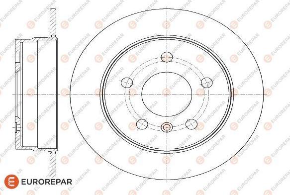 EUROREPAR 1618875280 - Brake Disc autospares.lv