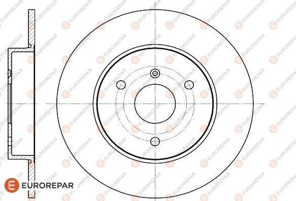 EUROREPAR 1618876980 - Brake Disc autospares.lv