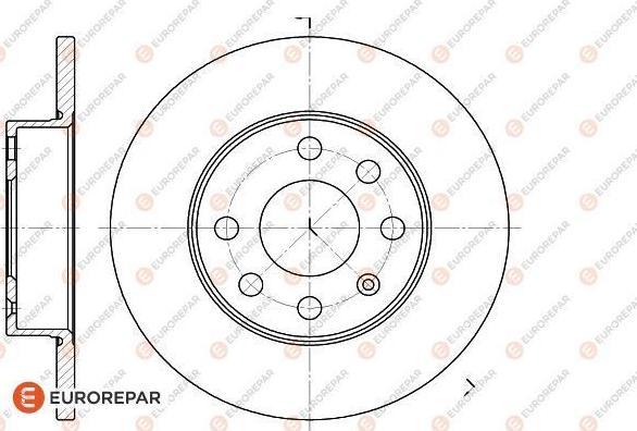 EUROREPAR 1618876680 - Brake Disc autospares.lv