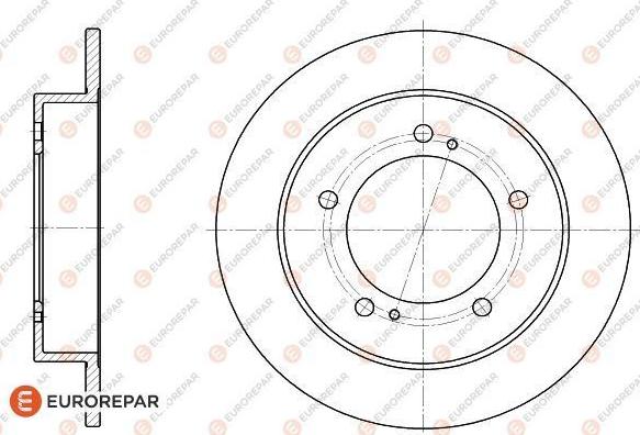 EUROREPAR 1618870680 - Brake Disc autospares.lv