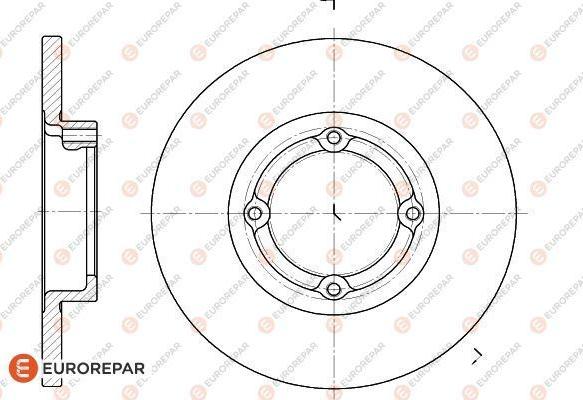 EUROREPAR 1618870180 - Brake Disc autospares.lv