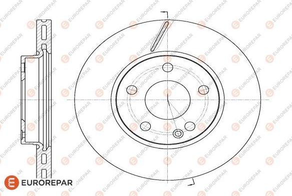 EUROREPAR 1618870380 - Brake Disc autospares.lv