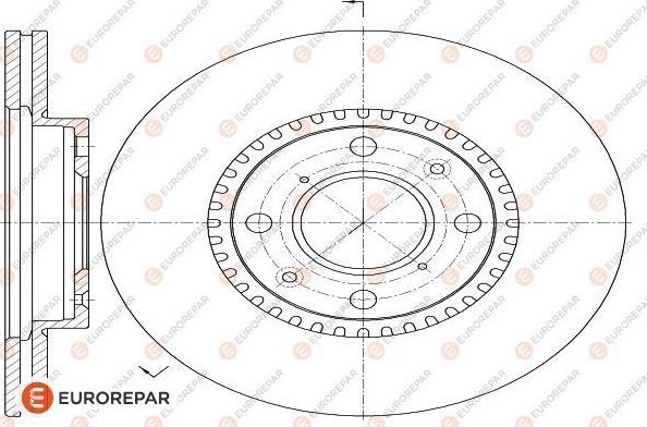 EUROREPAR 1618870780 - Brake Disc autospares.lv