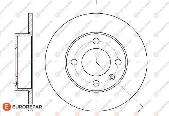 EUROREPAR 1618871080 - Brake Disc autospares.lv