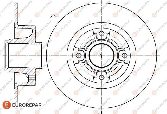 EUROREPAR 1618871380 - Brake Disc autospares.lv