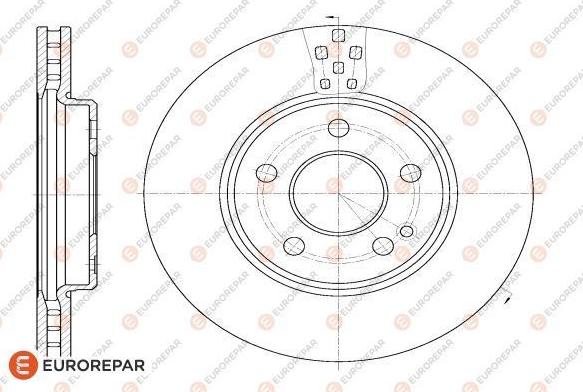 EUROREPAR 1618871780 - Brake Disc autospares.lv