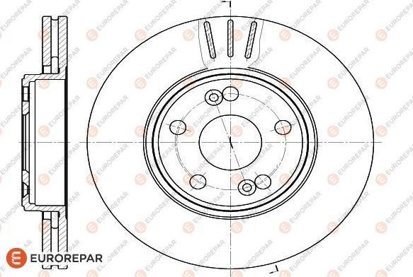 EUROREPAR 1618878080 - Brake Disc autospares.lv