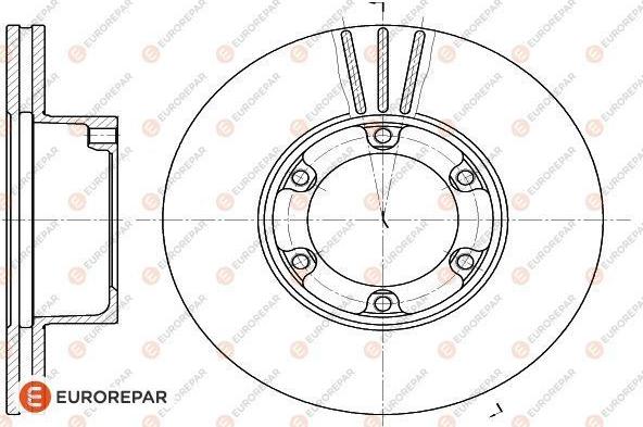 EUROREPAR 1618873080 - Brake Disc autospares.lv