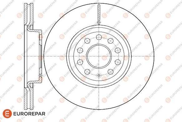 EUROREPAR 1618873780 - Brake Disc autospares.lv