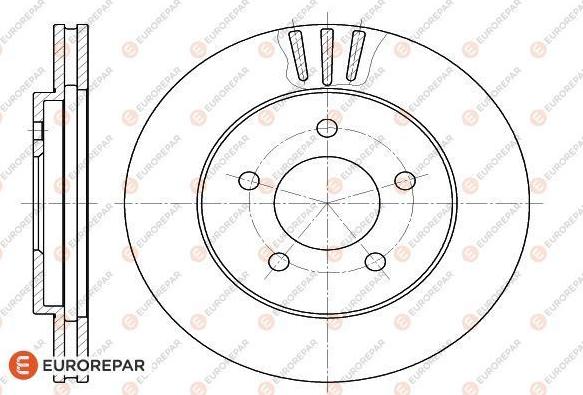 EUROREPAR 1618872980 - Brake Disc autospares.lv