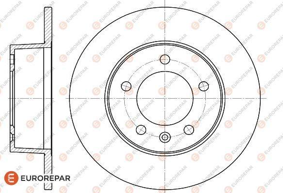 EUROREPAR 1618872080 - Brake Disc autospares.lv