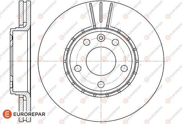 EUROREPAR 1618872180 - Brake Disc autospares.lv