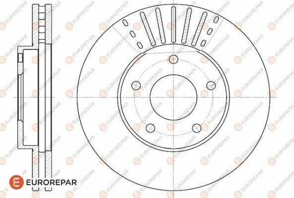 EUROREPAR 1618872380 - Brake Disc autospares.lv