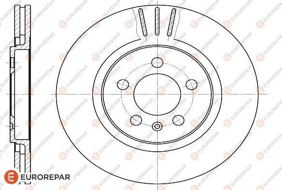 EUROREPAR 1618877880 - Brake Disc autospares.lv