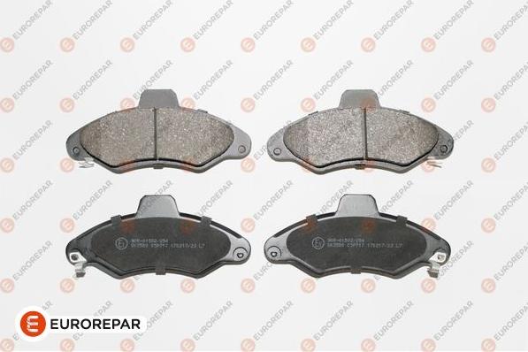 EUROREPAR 1617249180 - Brake Pad Set, disc brake autospares.lv