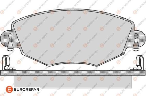 EUROREPAR 1617256280 - Brake Pad Set, disc brake autospares.lv