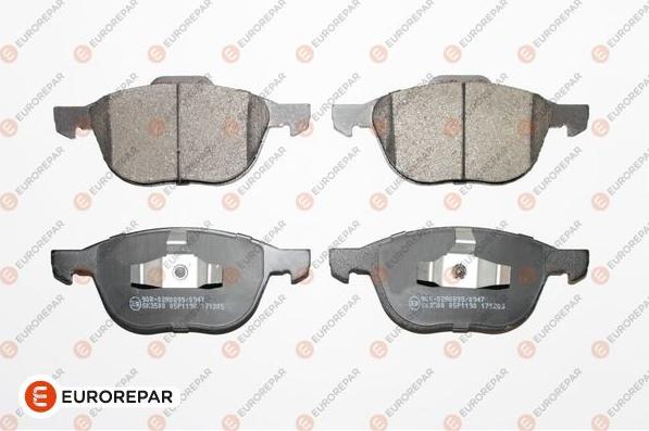 EUROREPAR 1617258480 - Brake Pad Set, disc brake autospares.lv