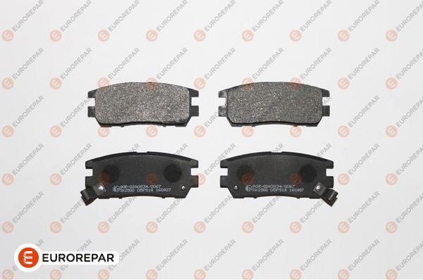 EUROREPAR 1617284480 - Brake Pad Set, disc brake autospares.lv