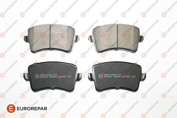 EUROREPAR 1617271980 - Brake Pad Set, disc brake autospares.lv