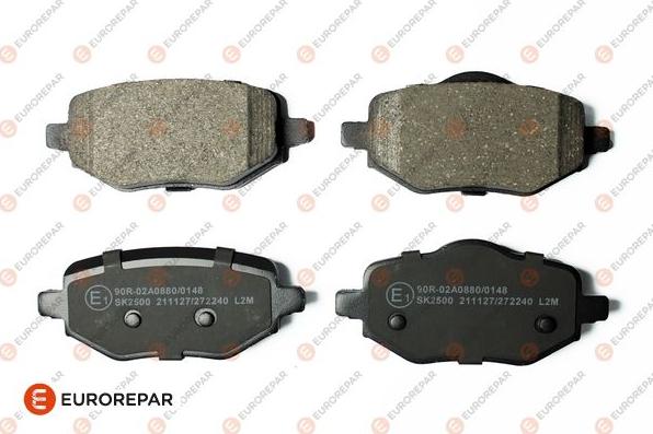 EUROREPAR 1689800380 - Brake Pad Set, disc brake autospares.lv