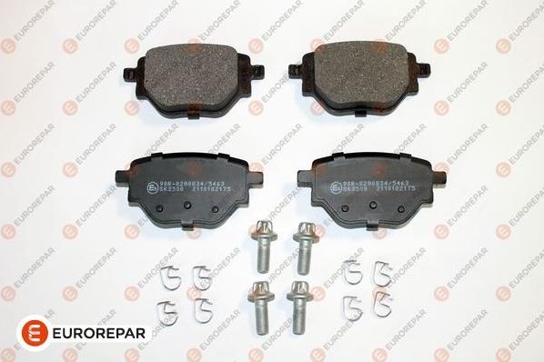 EUROREPAR 1689800280 - Brake Pad Set, disc brake autospares.lv