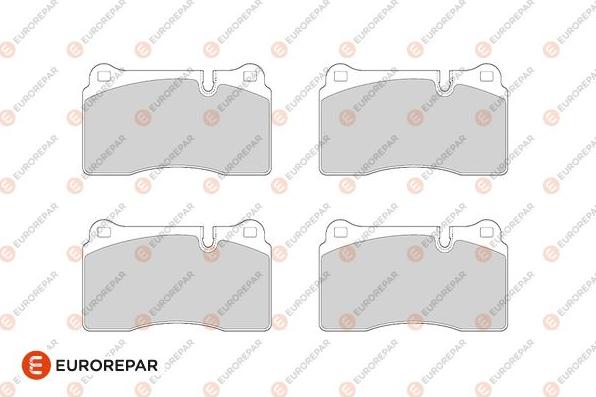 EUROREPAR 1686274080 - Brake Pad Set, disc brake autospares.lv