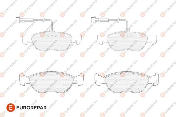 EUROREPAR 1686276980 - Brake Pad Set, disc brake autospares.lv