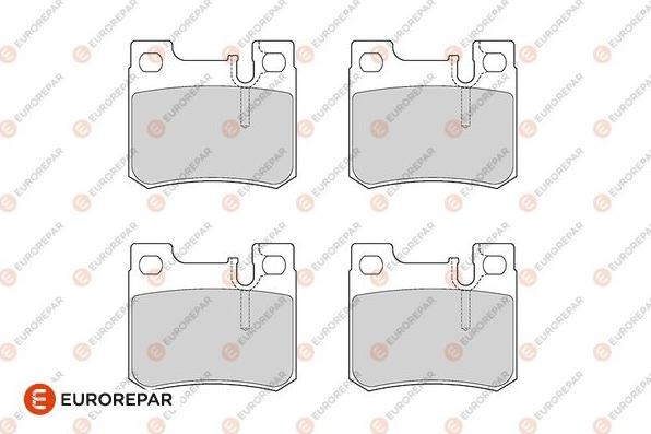 EUROREPAR 1686278880 - Brake Pad Set, disc brake autospares.lv