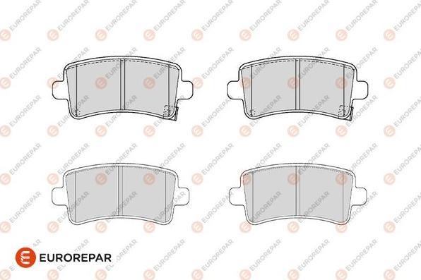 EUROREPAR 1686272480 - Brake Pad Set, disc brake autospares.lv