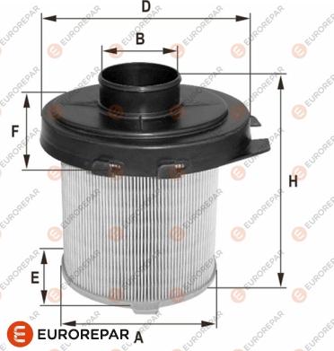 EUROREPAR 1680348180 - Air Filter, engine autospares.lv