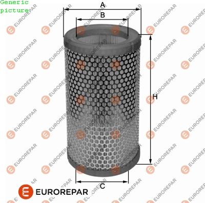 EUROREPAR 1680331380 - Air Filter, engine autospares.lv