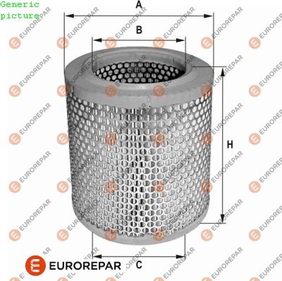 EUROREPAR 1680338180 - Air Filter, engine autospares.lv