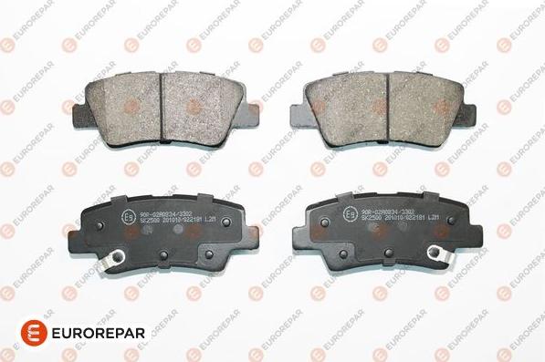 EUROREPAR 1681162180 - Brake Pad Set, disc brake autospares.lv