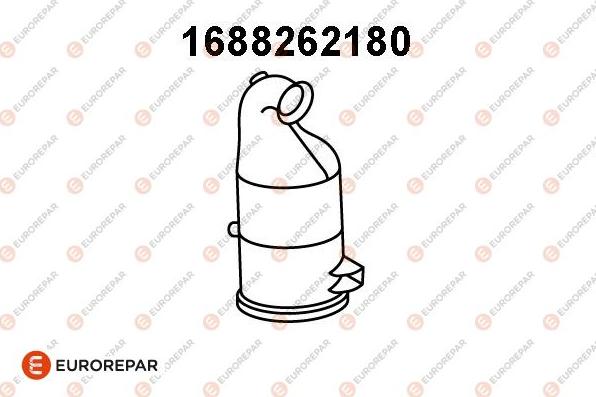 EUROREPAR 1688262180 - Catalytic Converter autospares.lv