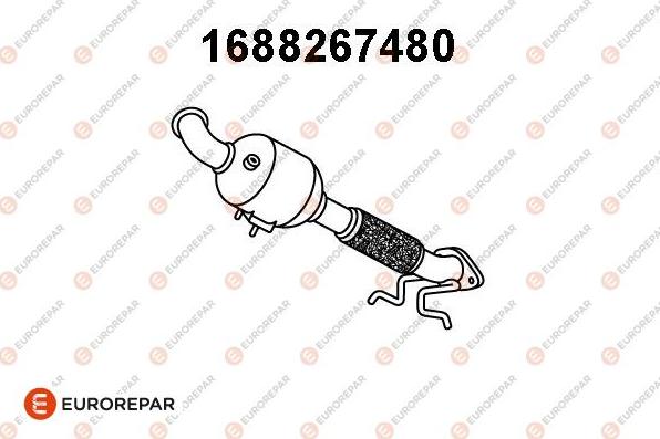 EUROREPAR 1688267480 - Catalytic Converter autospares.lv