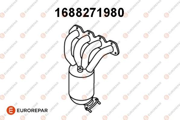 EUROREPAR 1688271980 - Catalytic Converter autospares.lv