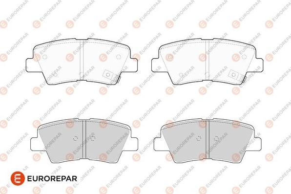 EUROREPAR 1682314380 - Brake Pad Set, disc brake autospares.lv