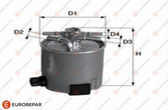 EUROREPAR 1682252880 - Fuel filter autospares.lv
