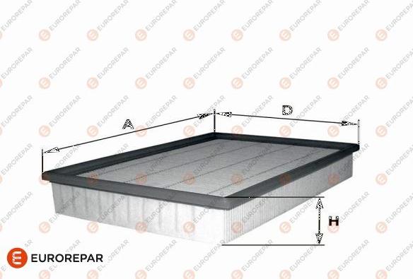 EUROREPAR 1682265580 - Air Filter, engine autospares.lv