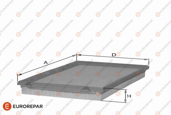 EUROREPAR 1682266480 - Air Filter, engine autospares.lv